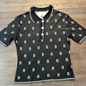 Fendi Black Monogram Top